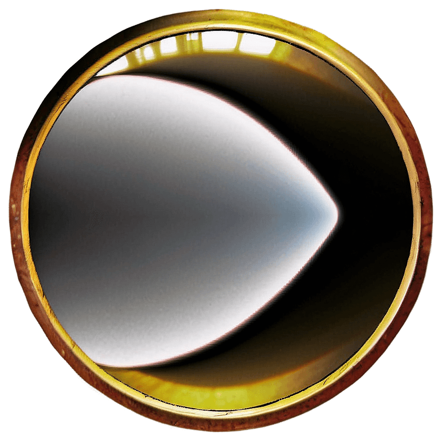 Wall-Mounted Circle Mirror PNG 8