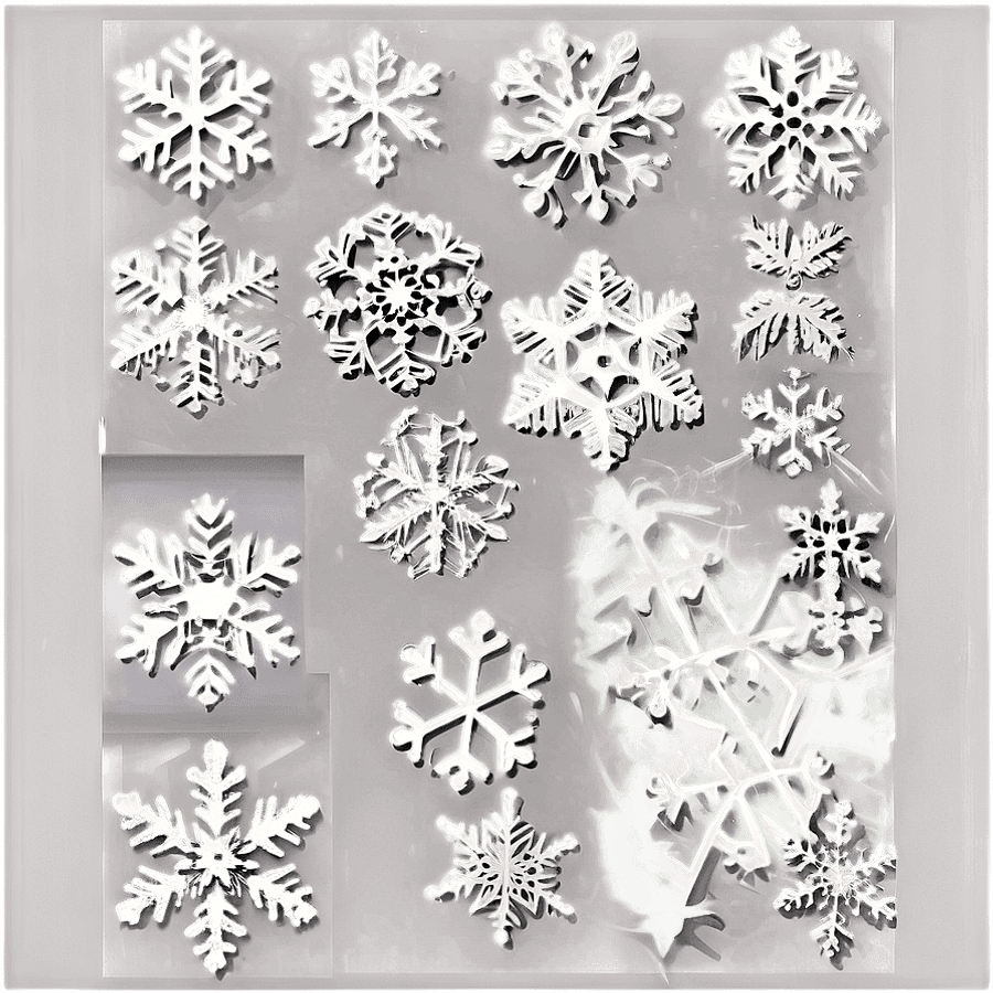 Snowflakes Overlay PNG 86