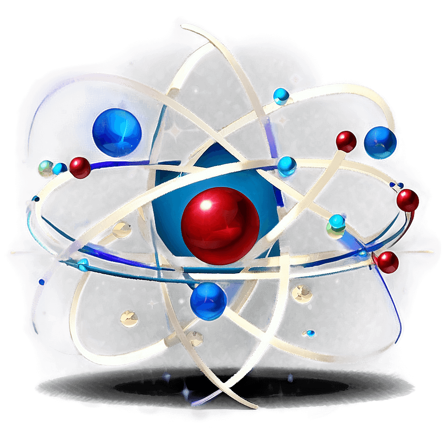 Modern Atom Graphic PNG fsh11