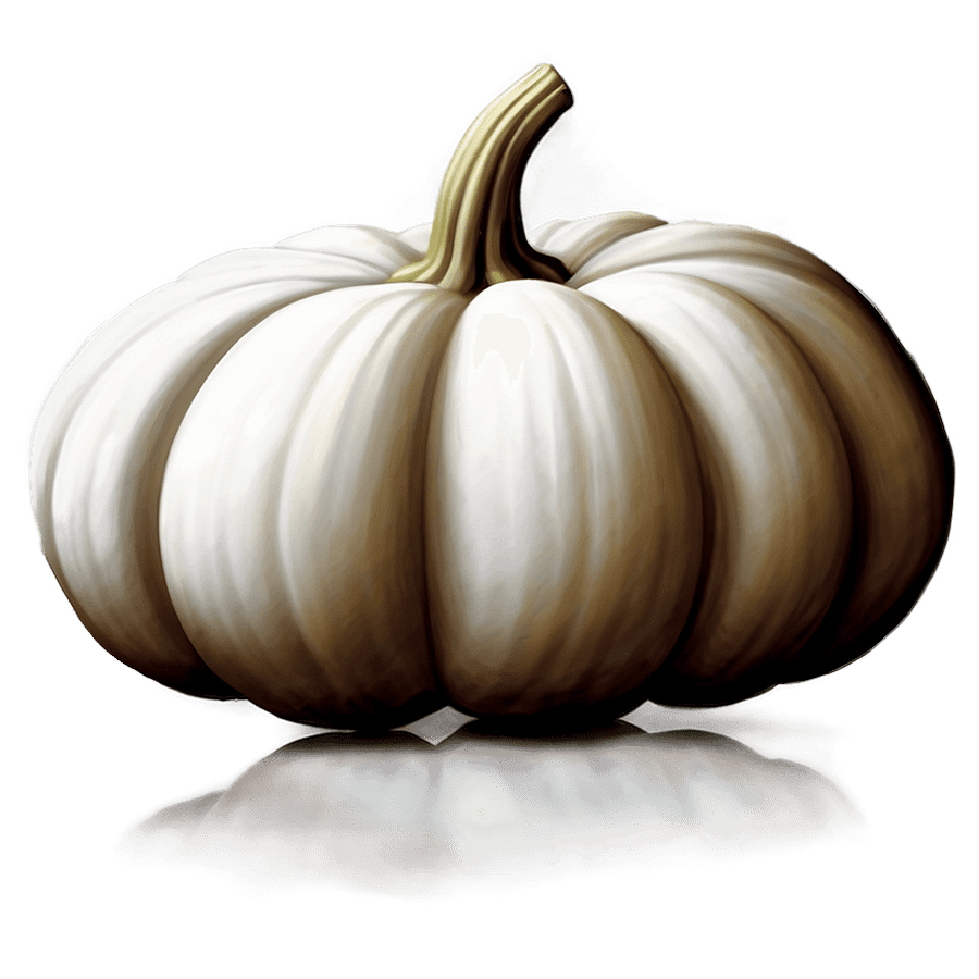 White Pumpkin Art PNG 98
