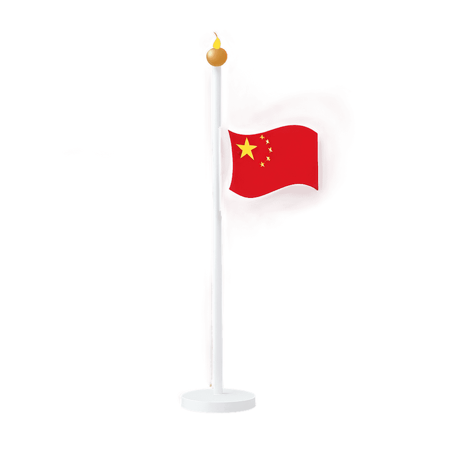 Minimal China Flag PNG 05232024