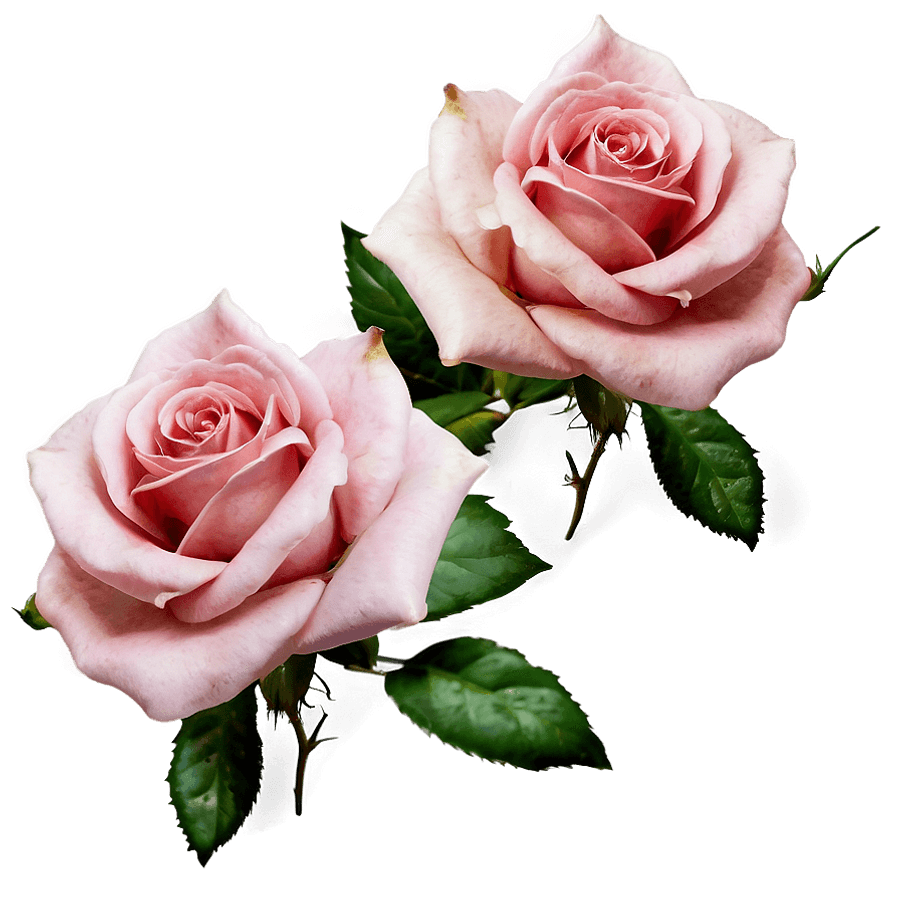 Vintage Pink Aesthetic Roses PNG 1