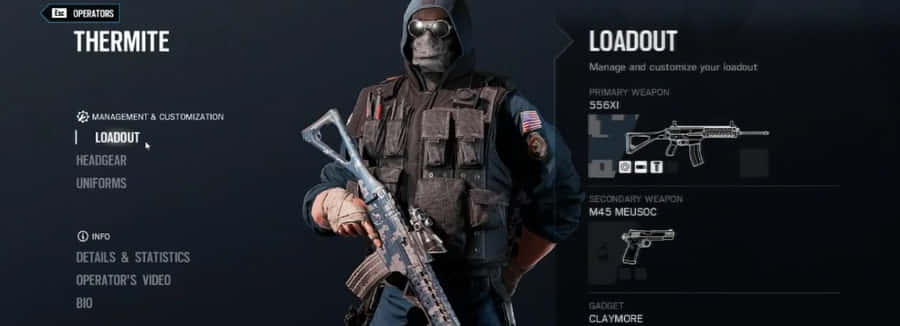 RainbowSix Siege Thermite 923 x 334 bakgrundsbild