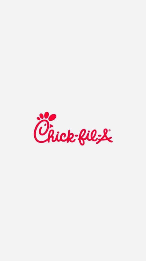 Chickfil-a logo på en hvid baggrund.