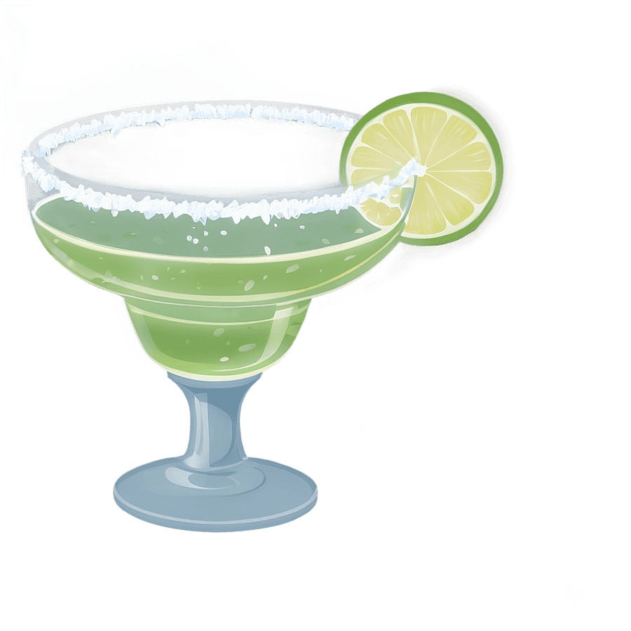 Margarita Glass with Ice PNG rjx71