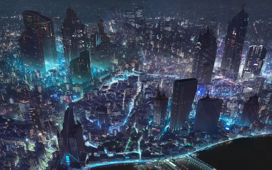 Cyberpunk background