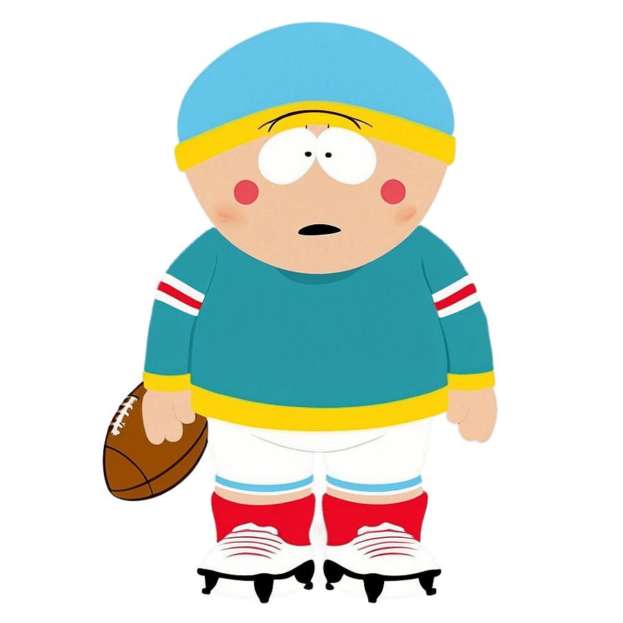 Eric Cartman in Football Gear PNG 05232024