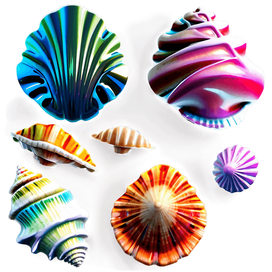 Colorful Sea Shells PNG tet74