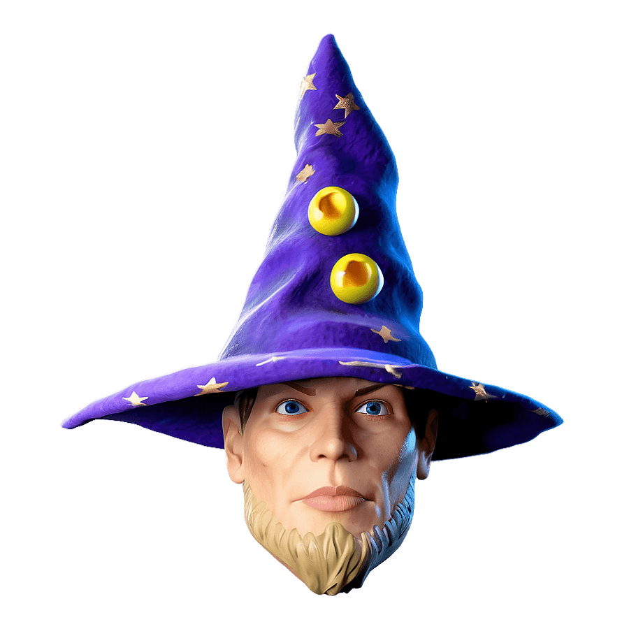 Spooky Wizard Hat PNG 96