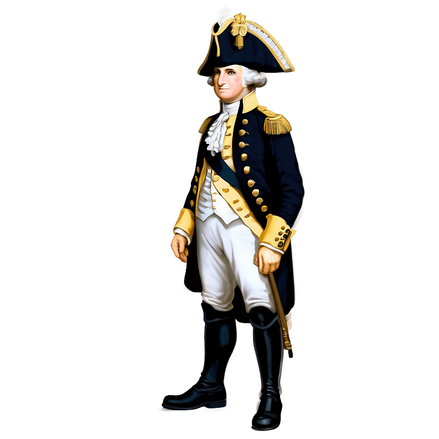 George Washington British Uniform PNG 65