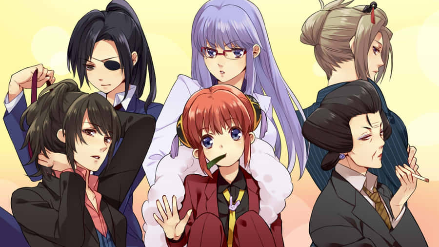 Personagens de Gintama Ayame Sarutobi e Grupo