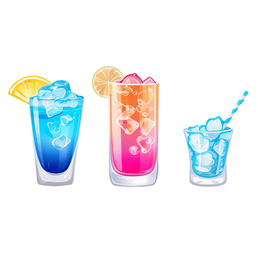 Cocktail Glass Set PNG 16