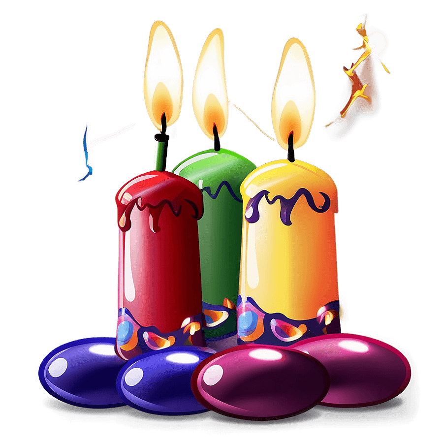 Birthday Candle Clipart PNG 05242024