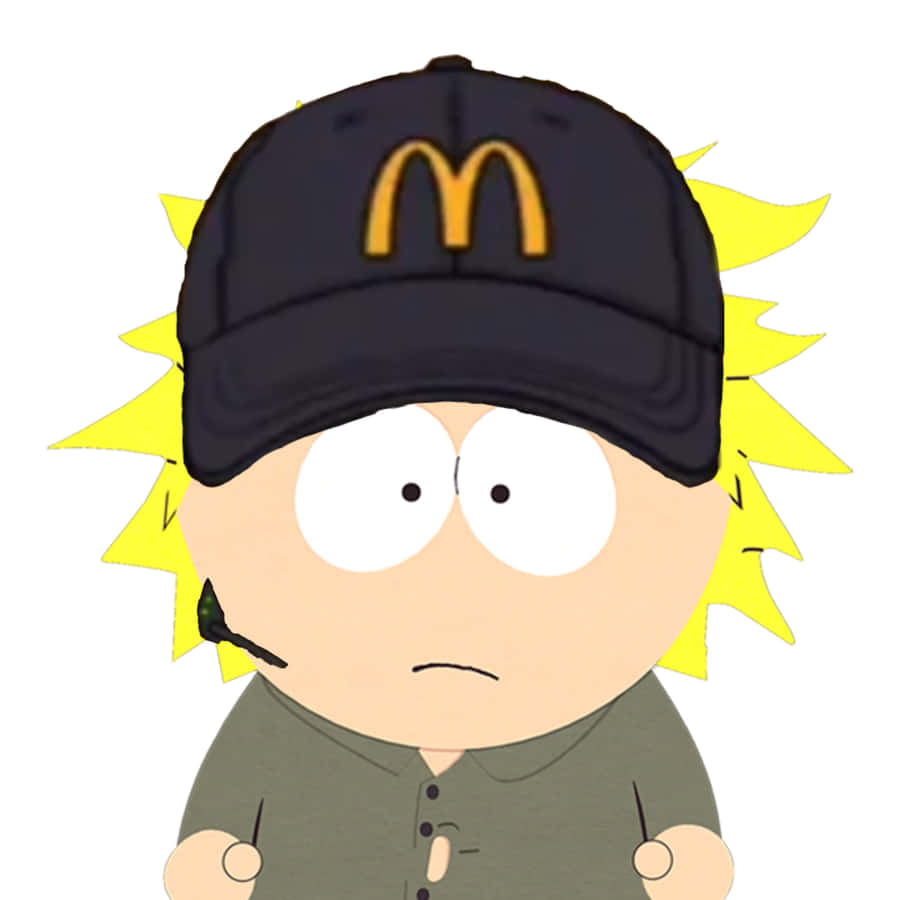 Animierter Charakter in McDonald's Hut