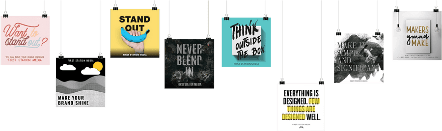 Inspirational Posters Hanging Wall