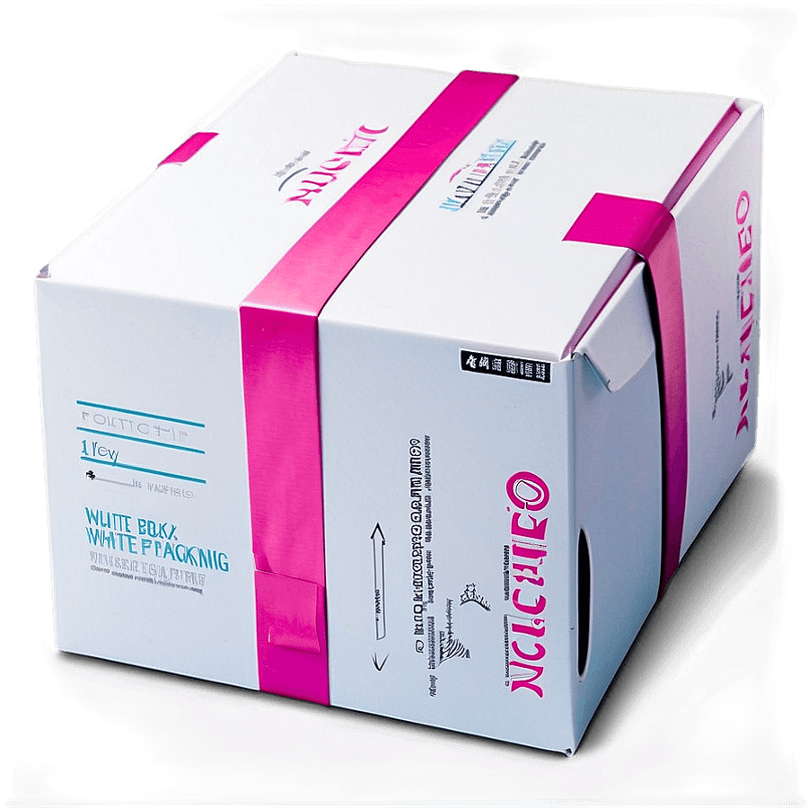 White Box Packaging PNG 46
