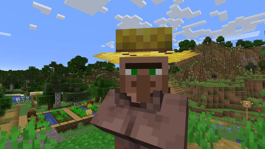 MinecraftDorfbewohner 2560 x 1440 Hintergrundbild
