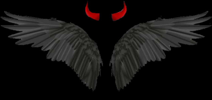 #wings #angelwings #darkangel #devil #horns #black - Eagle