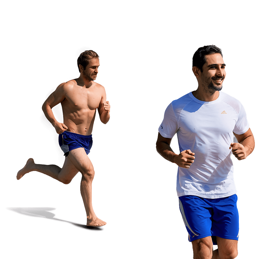 Beach Running PNG lrb