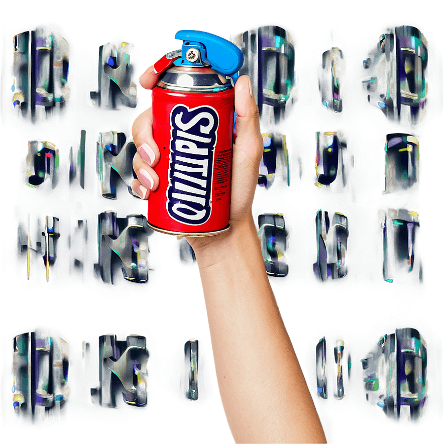 Hand Holding Spray Paint Can PNG lwb66