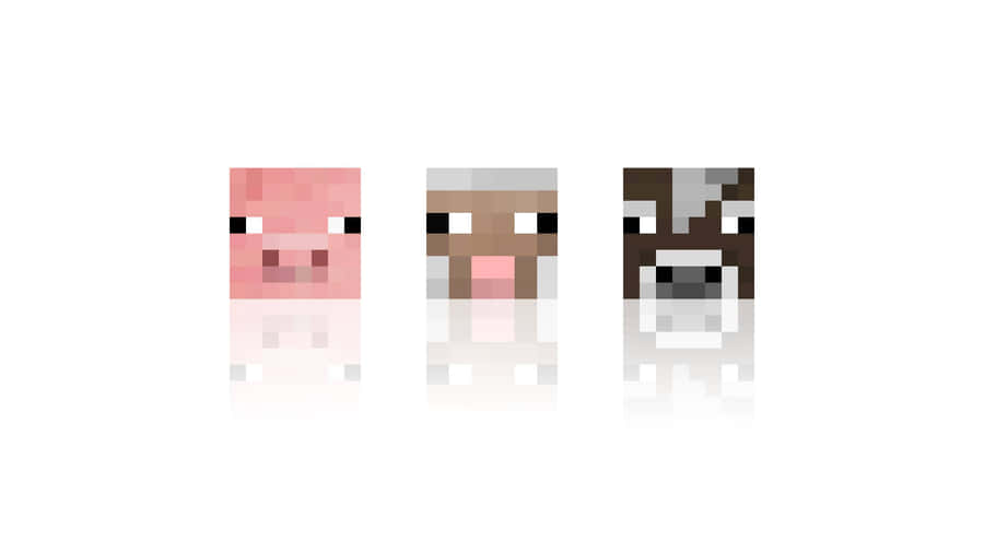 Minecraftfår 1920 x 1080 baggrundsbillede.