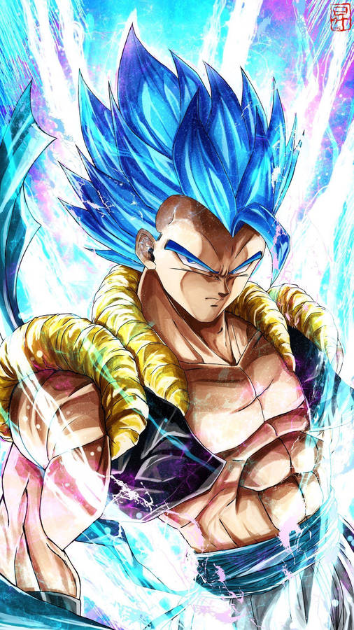 1152x2048 Gogeta Blue Art. Dragon ball gt, Dragon ball z