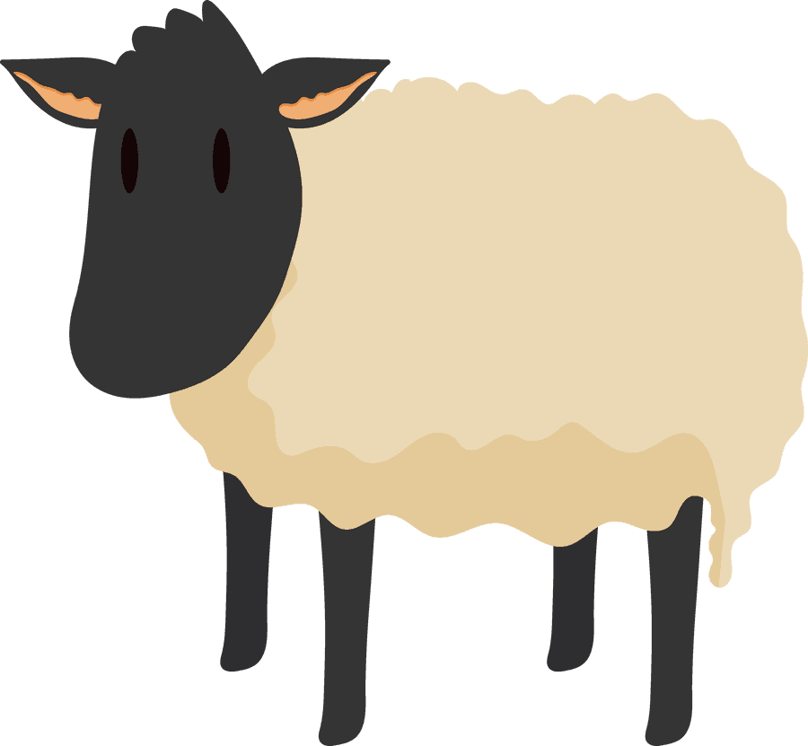 Cartoon Sheep Illustration