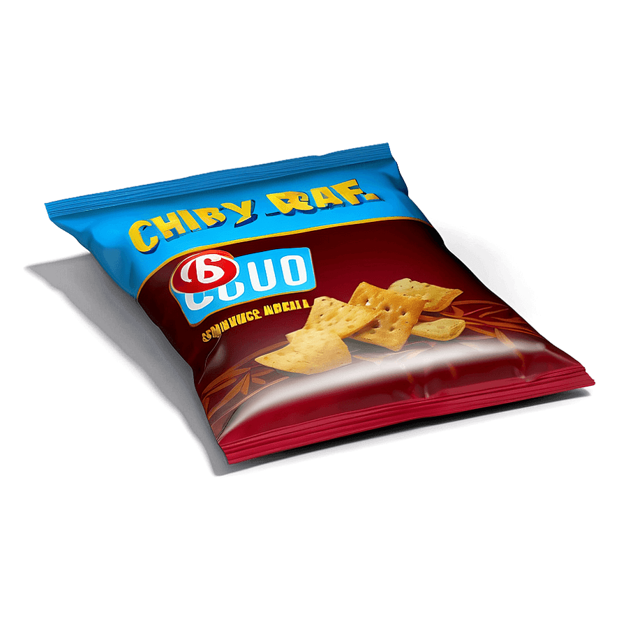 3D Chip Bag Render PNG ssh