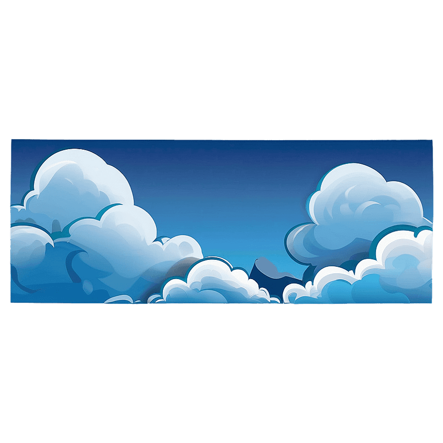 Cartoon Blue Sky Illustration PNG 9