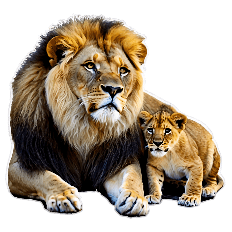 Lion Family PNG 19