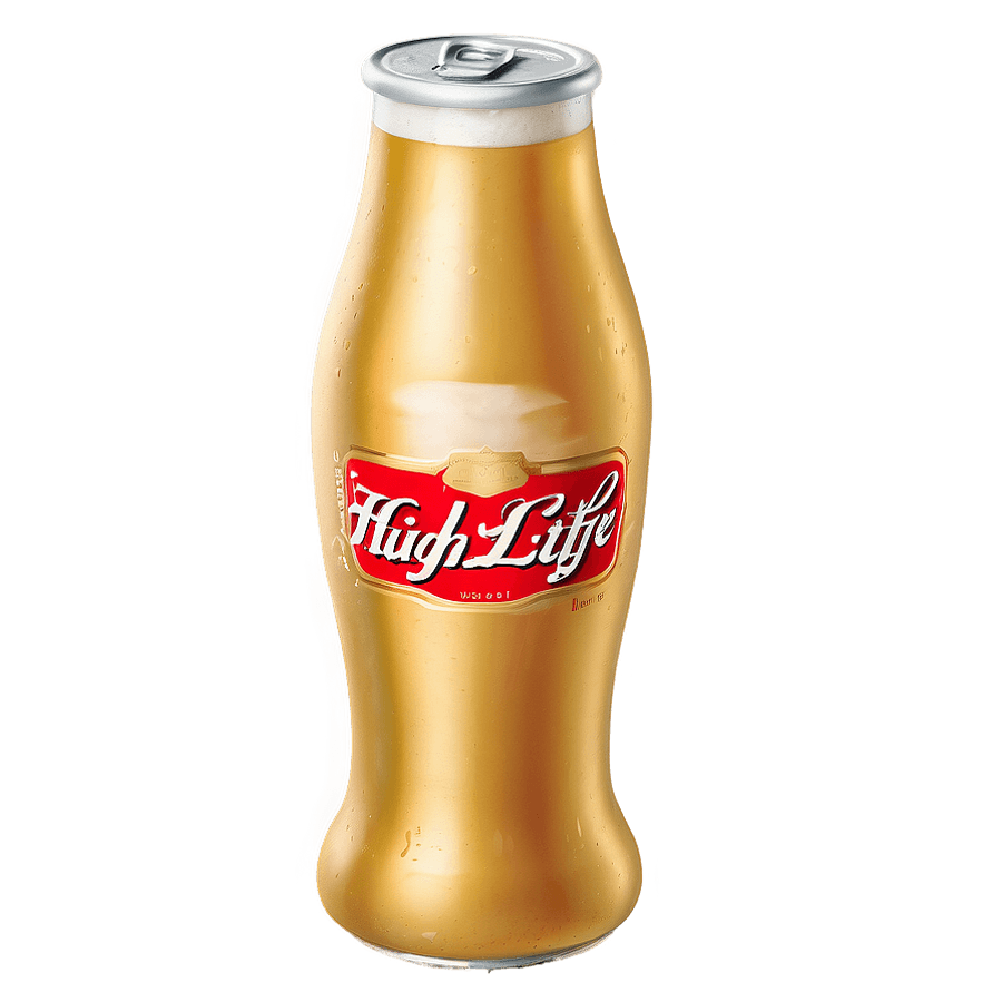 Miller High Life Beer Float PNG 36
