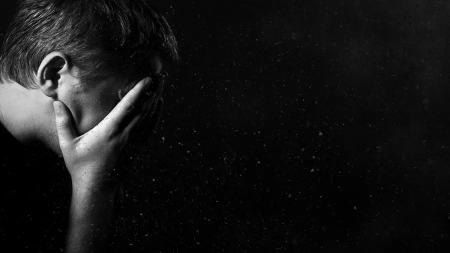 Dark Sad Crying Man