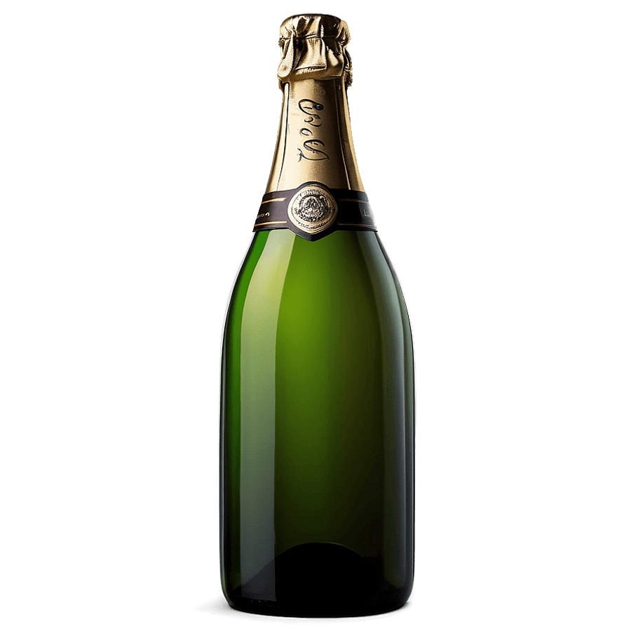 Champagne Bottle Silhouette PNG ywi
