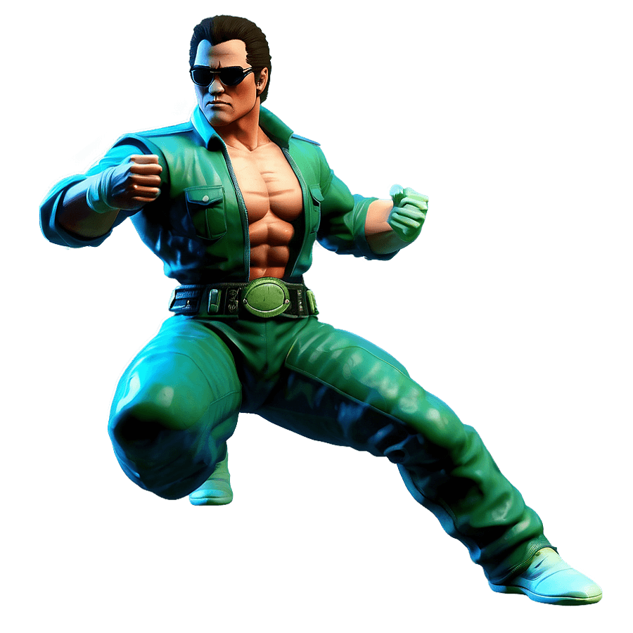 Johnny Cage Video Game Sprite PNG 06292024