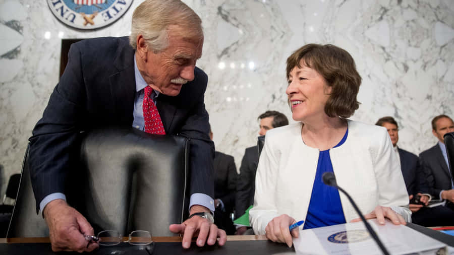 SusanCollins i en senatshördning