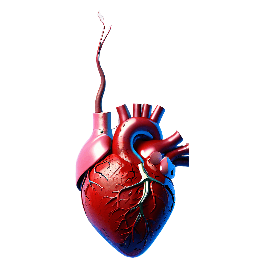 Realistic Human Heart PNG 05252024