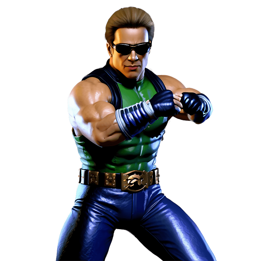 Johnny Cage in Action Scene PNG yck