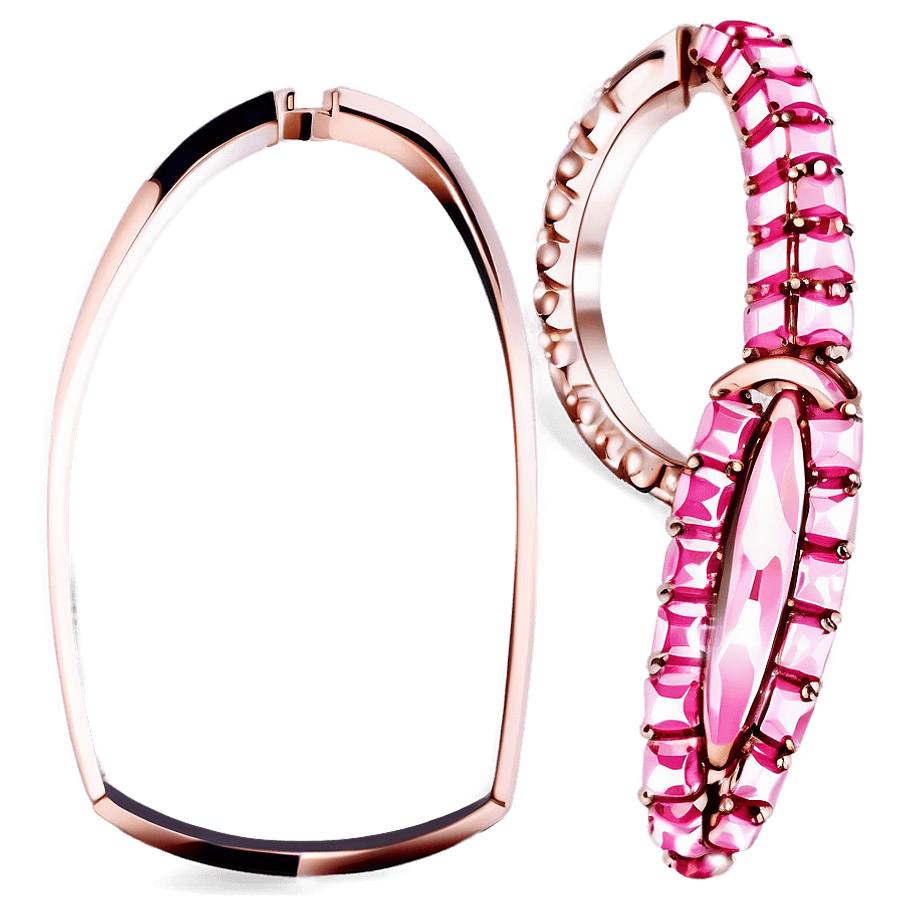 Sparkling Pink Aesthetic Jewelry PNG 06112024