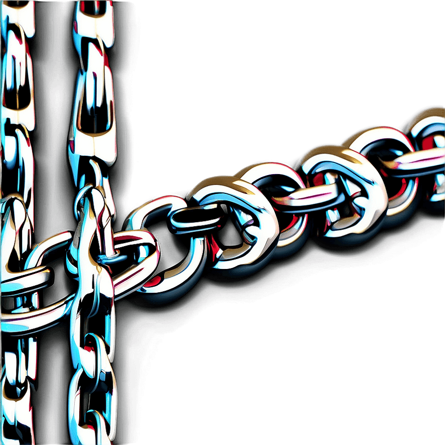 Luxurious Silver Chain PNG deo79