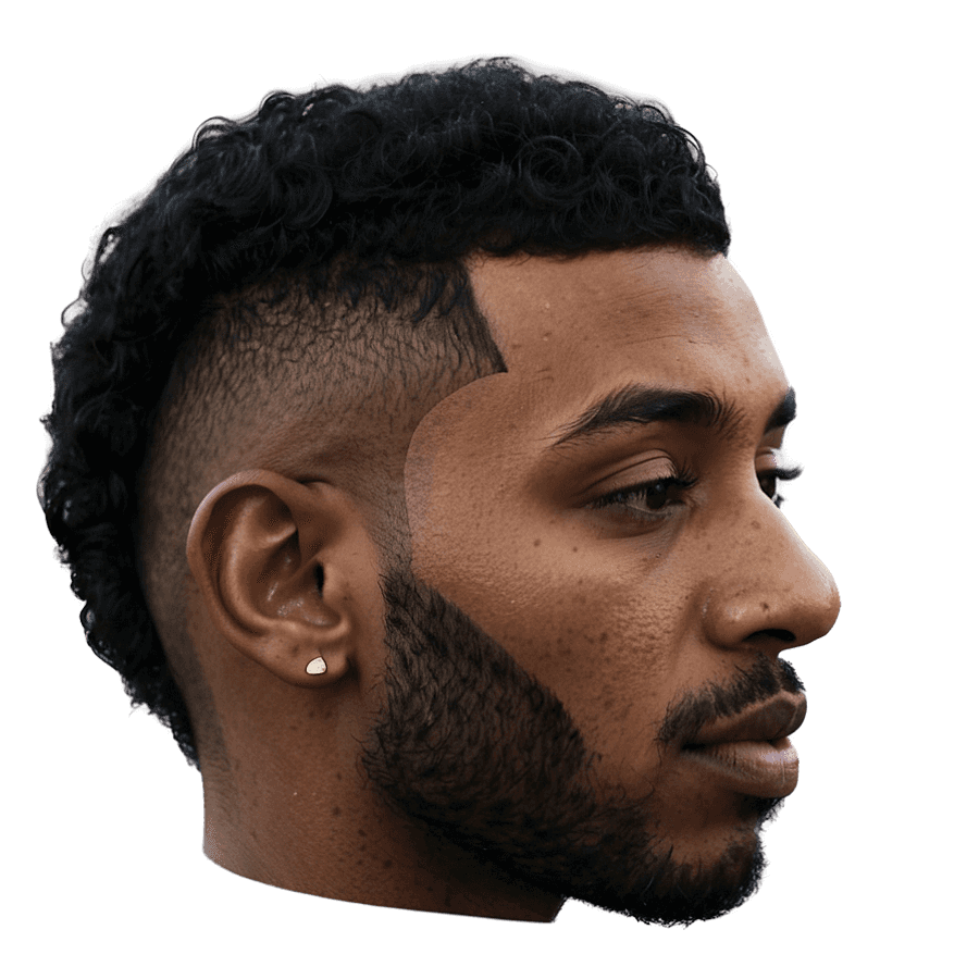 Black Hair Fade PNG wii82