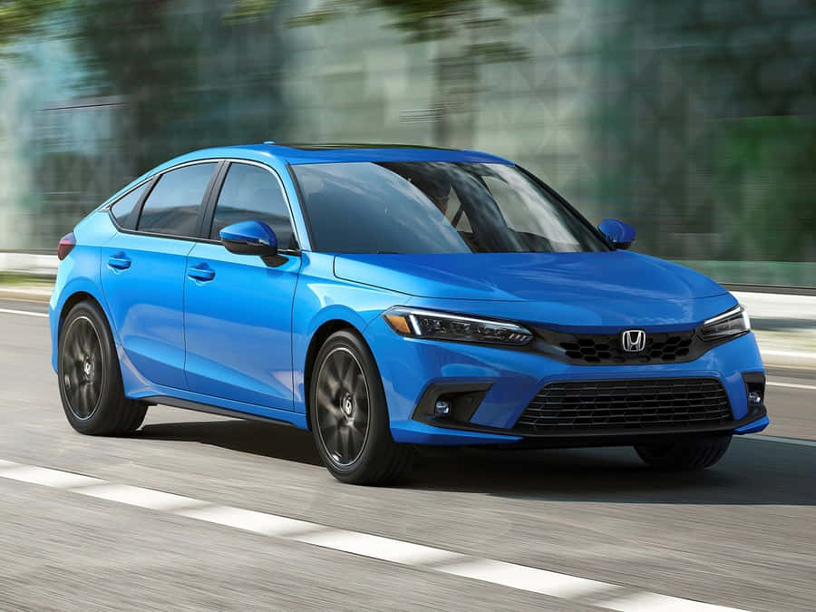 Captivating beauty of a Honda Civic in motion