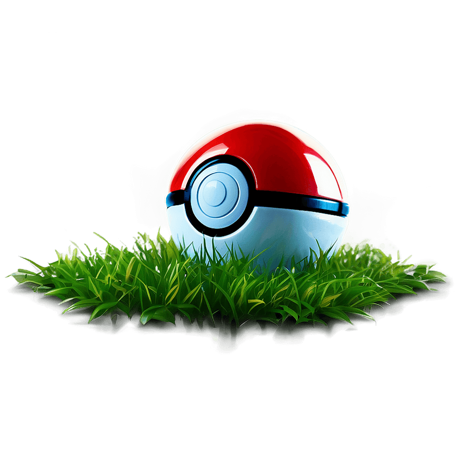 Pokeball in Grass PNG ryn82
