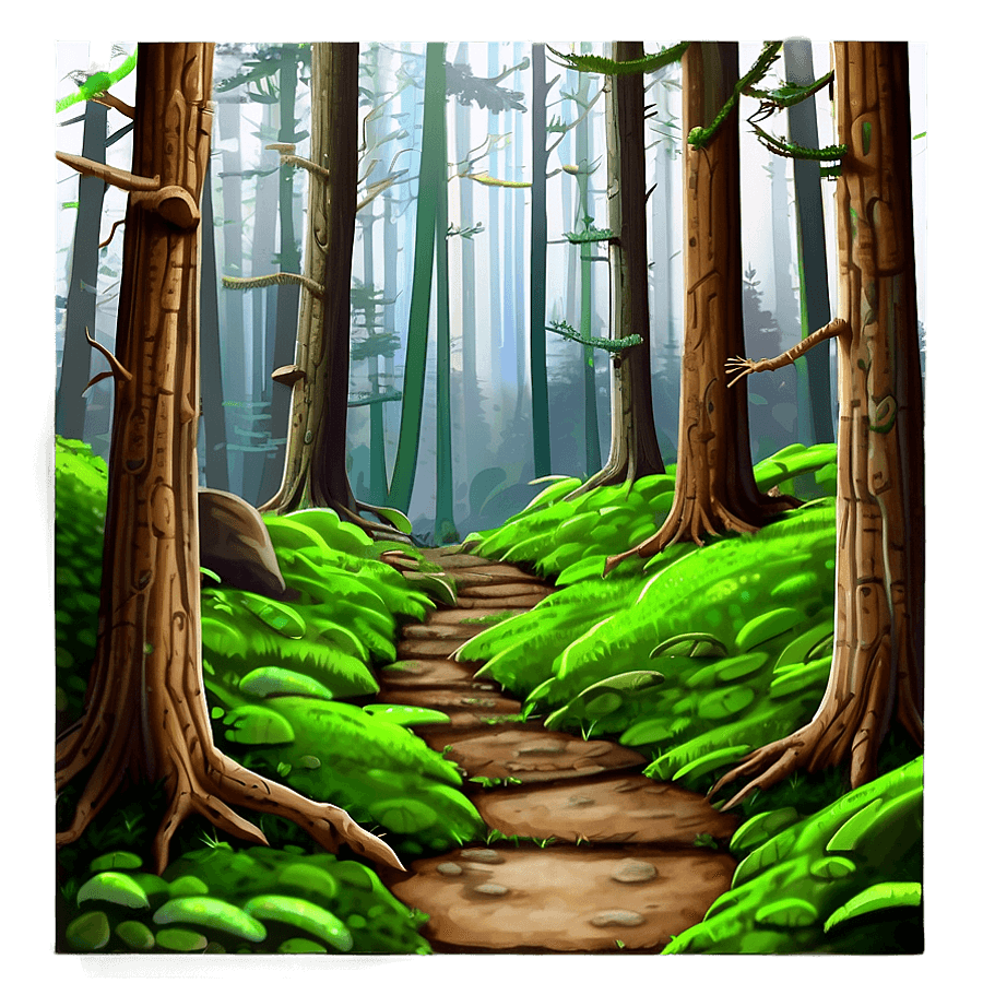 Mossy Woodland Path PNG jou63