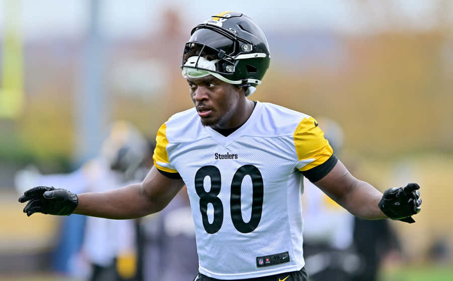 Steelers Spieler Nummer 80 im Training