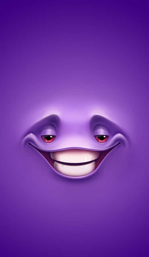Enlilla ansigt med et smil på det.