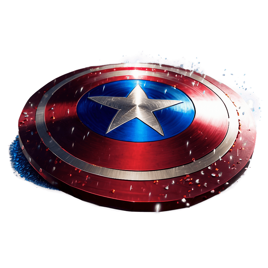 Captain America Shield Glitter PNG ejv31