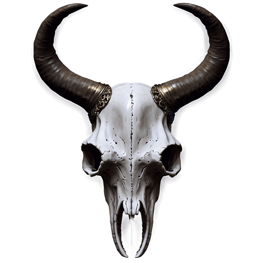 Animal Skull with Horns PNG mvv