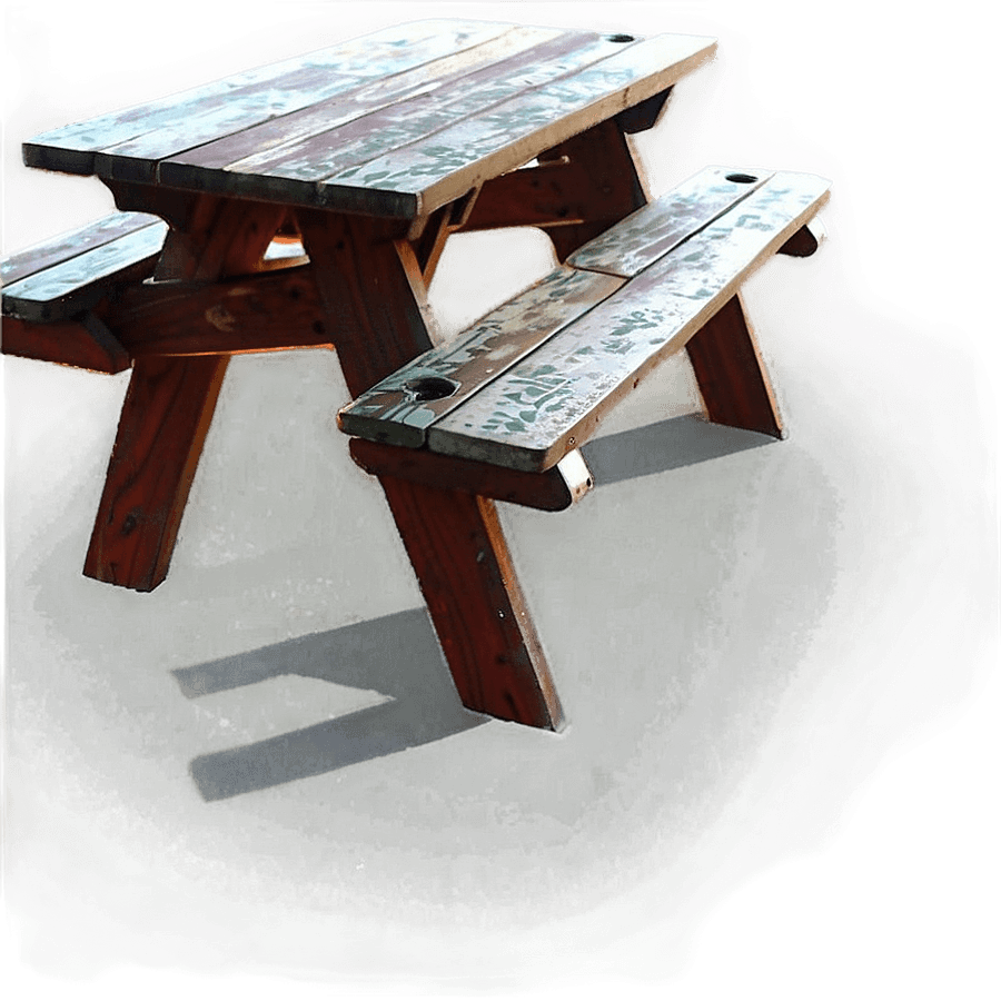 Picnic Table for Two PNG ypw