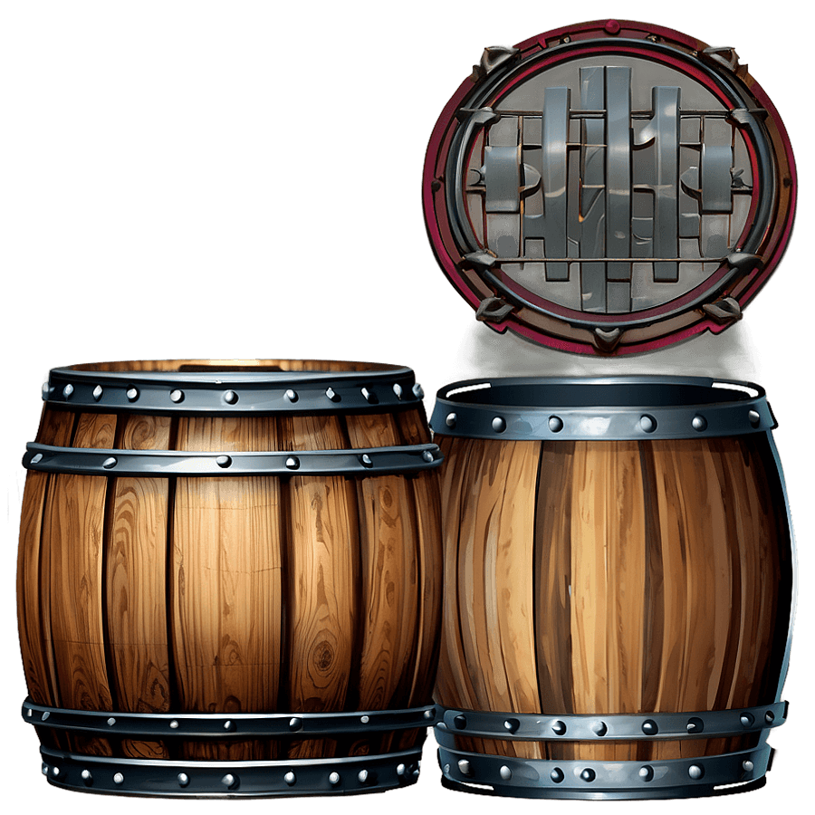 Decorative Barrel PNG 05252024