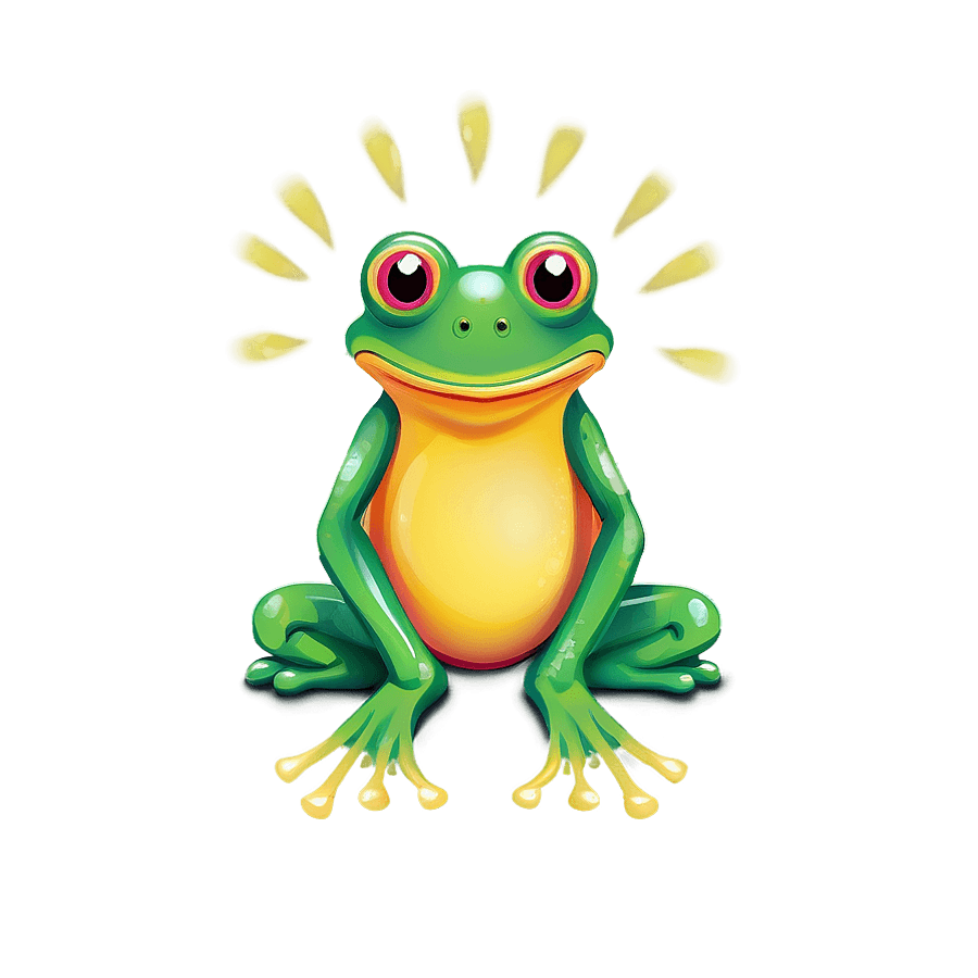 Sunshine Frog Art PNG uyi85